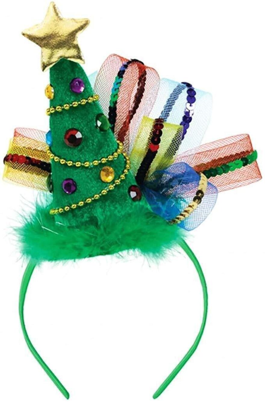 6740 Fashionable Christmas Tree Headband - 8" x 7 7/8", 1 Pc